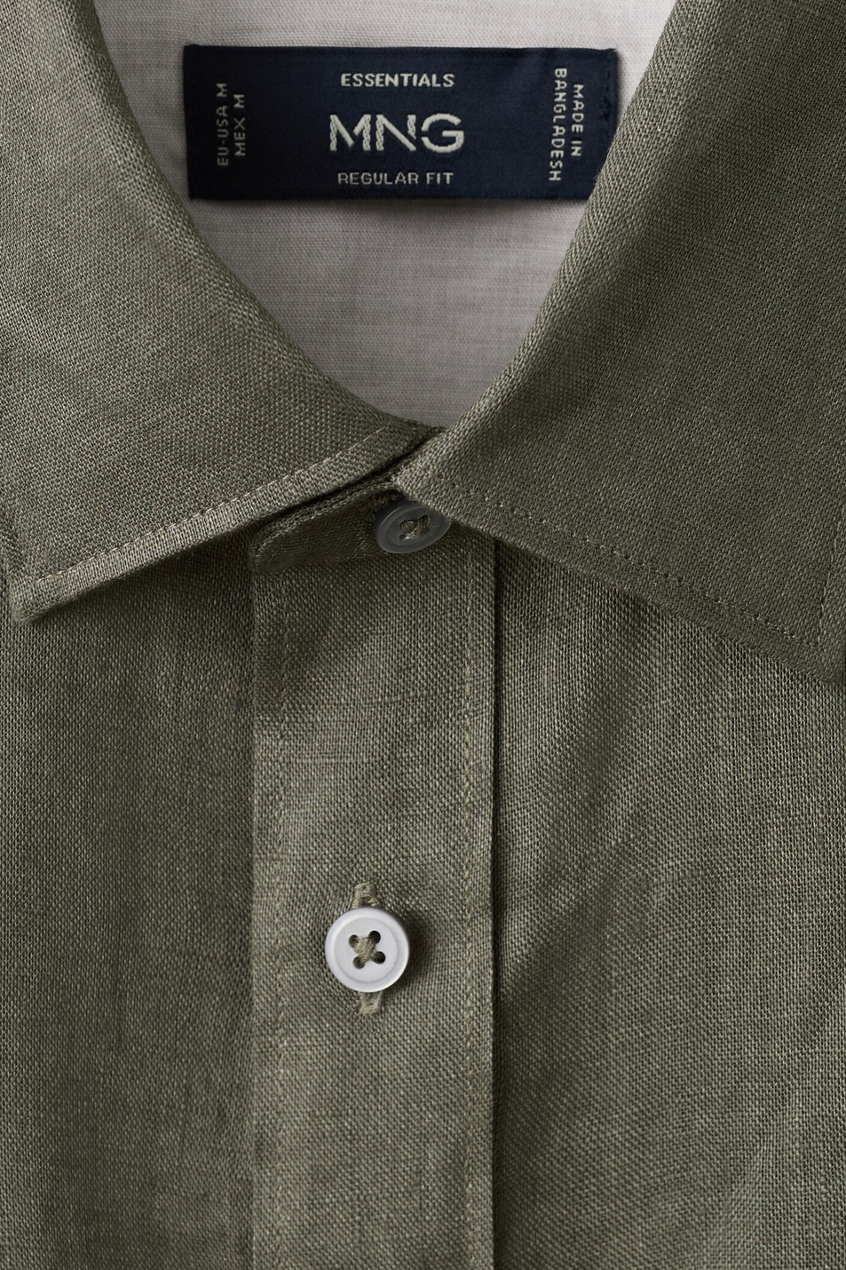 Мужской Mango Man Рубашка PARROT из льна (цвет ), артикул 27085939 | Фото 2