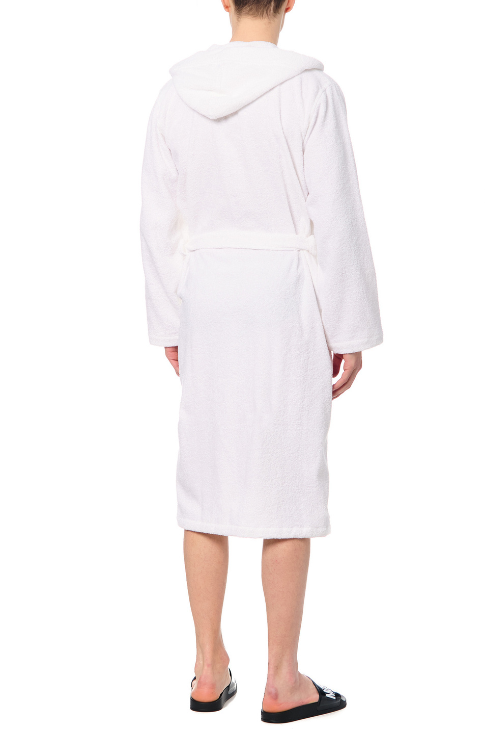 Мужской Moschino Махровый халат с фирменной вышивкой (цвет ), артикул A7302-5165 | Фото 4