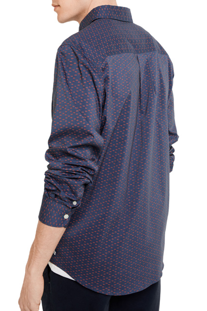 Рубашка с набивным принтом|Основной цвет:Синий|Артикул:1513421 | Фото 2