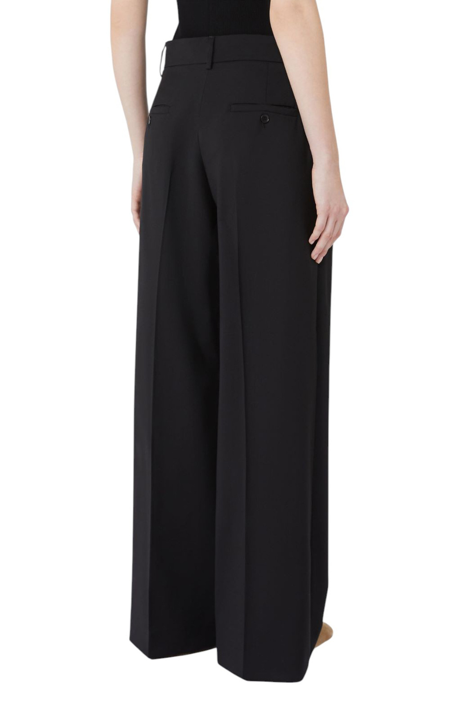 Брюки VISIVO из шерсти|Основной цвет:Черный Женский Weekend Max Mara Брюки VISIVO из шерсти (цвет ), артикул 2525136031 | Фото 4
