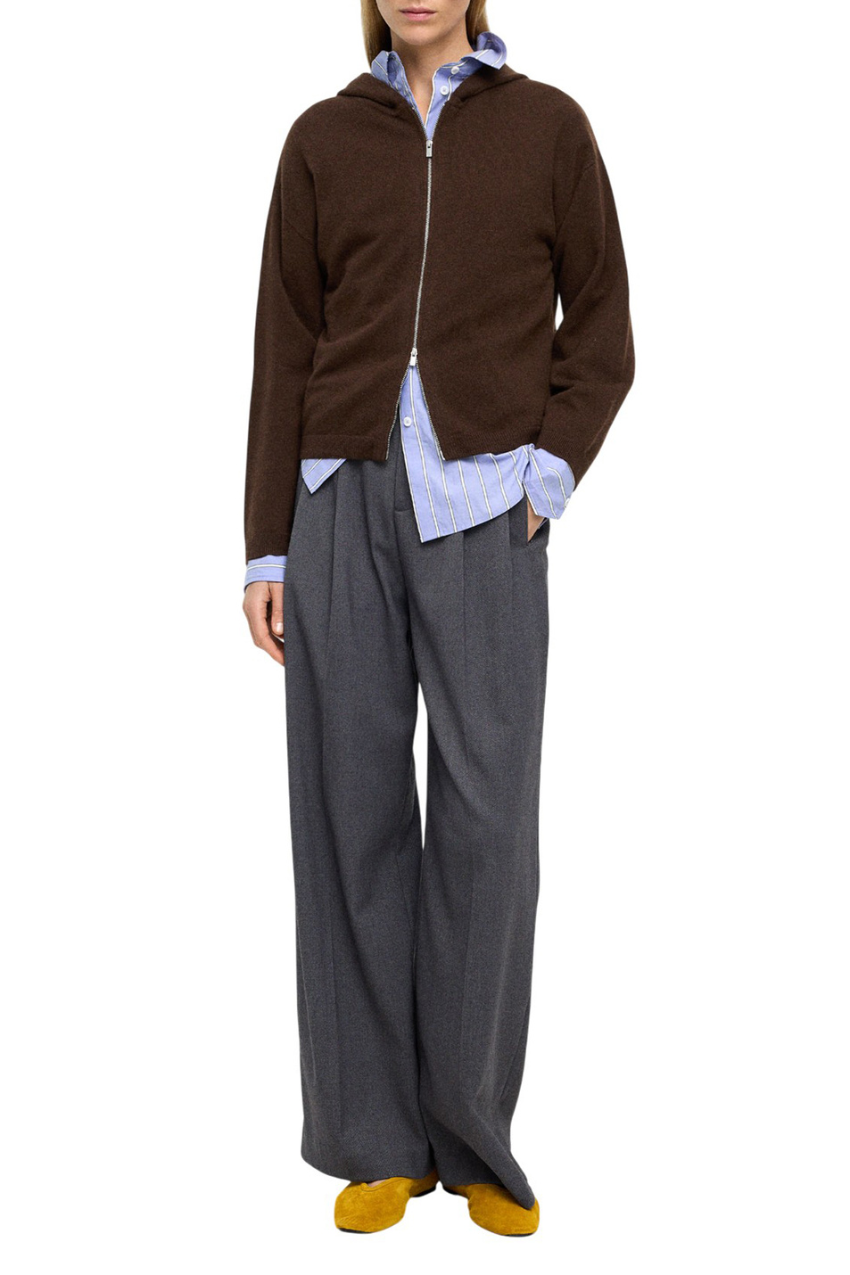 Кардиган из кашемира|Основной цвет:Коричневый Женский Parfois Кардиган из кашемира (цвет ), артикул 239688 | Фото 2