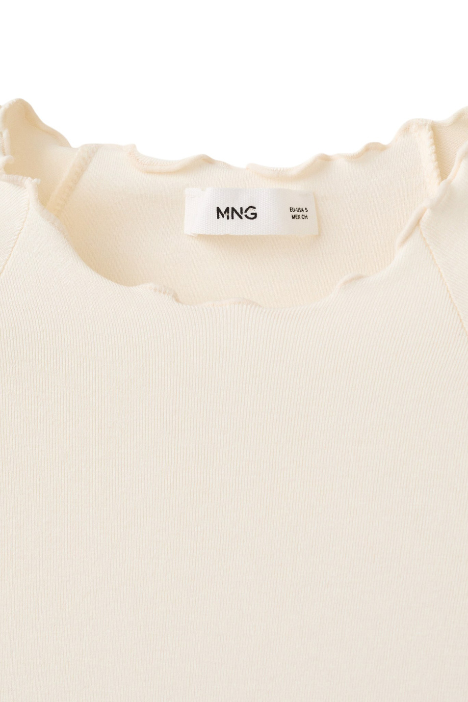 Женский Mango Футболка CURLITA из эластичной вискозы (цвет ), артикул 27074079 | Фото 5