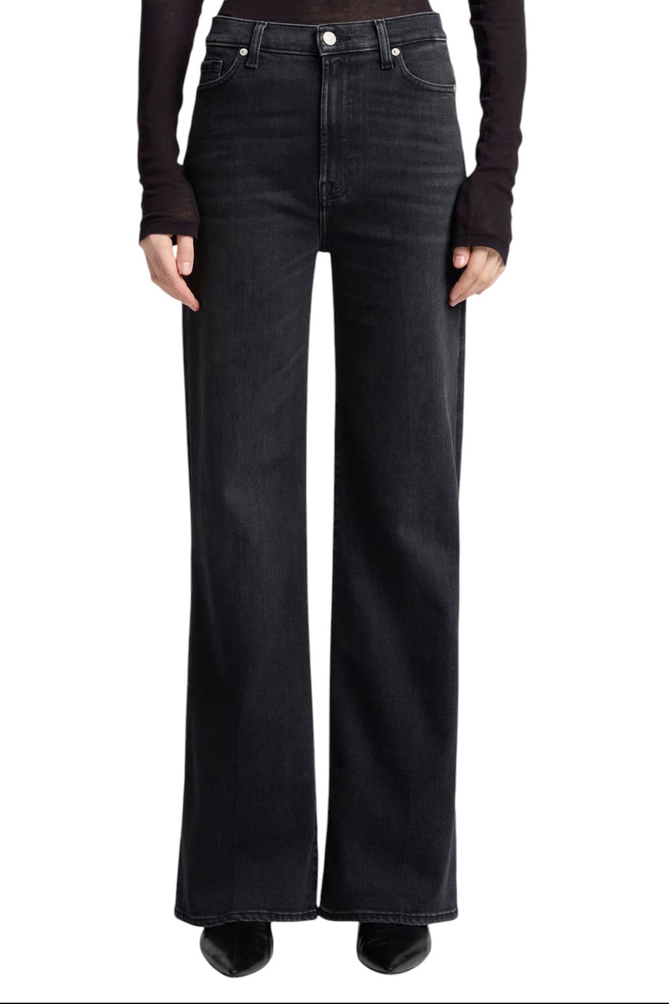 Женский 7 for all Mankind Джинсы из эластичного хлопка (цвет ), артикул 7UH00C32 | Фото 4