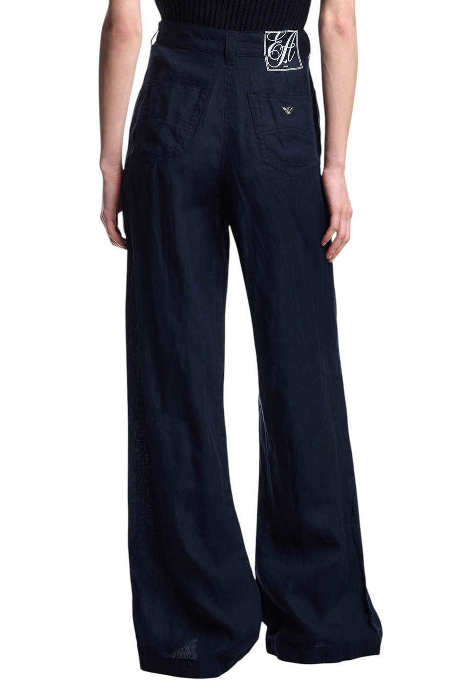 Женский Emporio Armani Джинсы из льна (цвет ), артикул EW000749-AF12679 | Фото 4