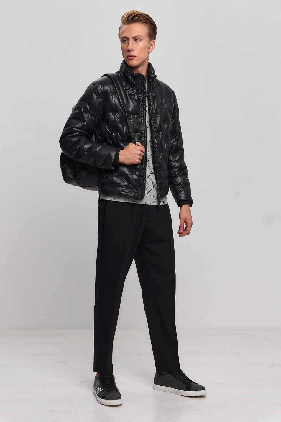 Мужской Emporio Armani Утепленная стеганая куртка из нейлона (цвет ), артикул 6H1BM2-1NLXZ | Фото 3