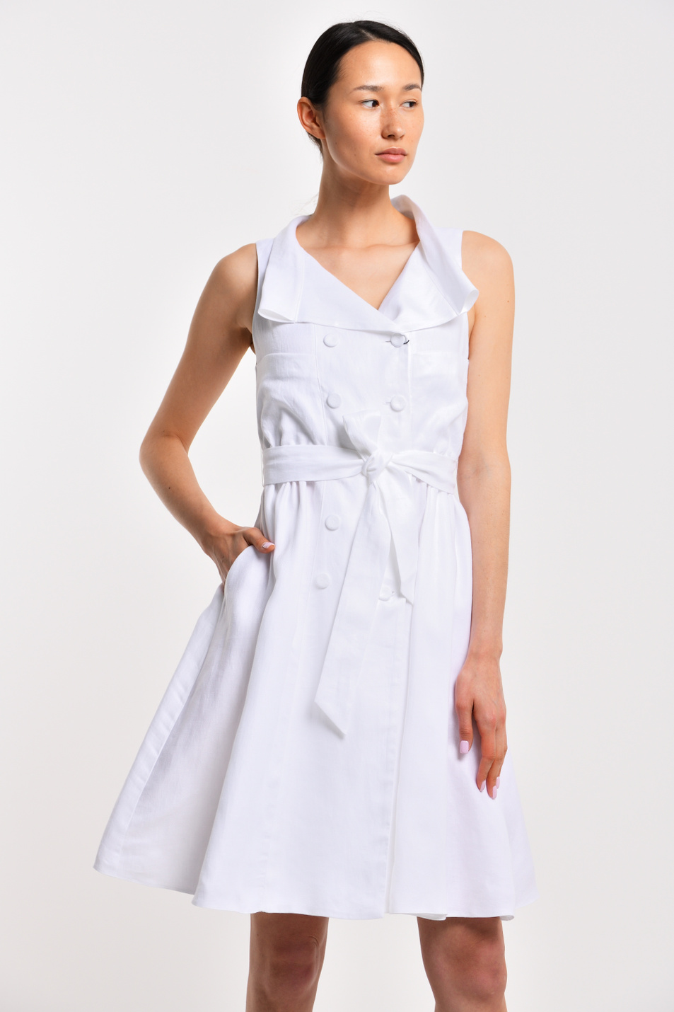 Женский Emporio Armani Платье из натурального льна (цвет ), артикул 5NA19T-52012 | Фото 3