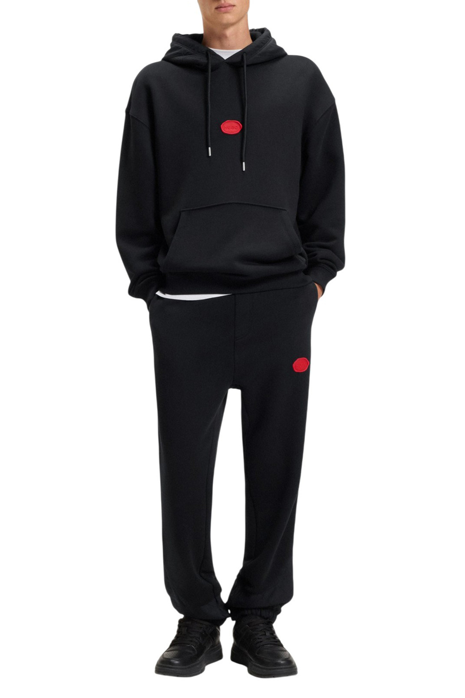 Худи Dilvano с логотипом|Основной цвет:Черный Мужской HUGO Худи Dilvano с логотипом (цвет ), артикул 50546717 | Фото 2