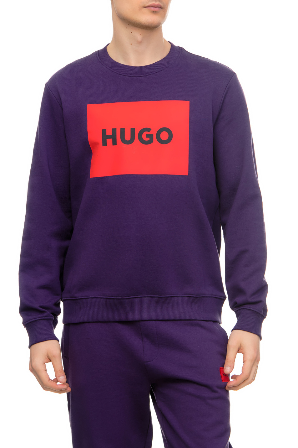 Мужской HUGO Свитшот с контрастным логотипом (цвет ), артикул 50467944 | Фото 1