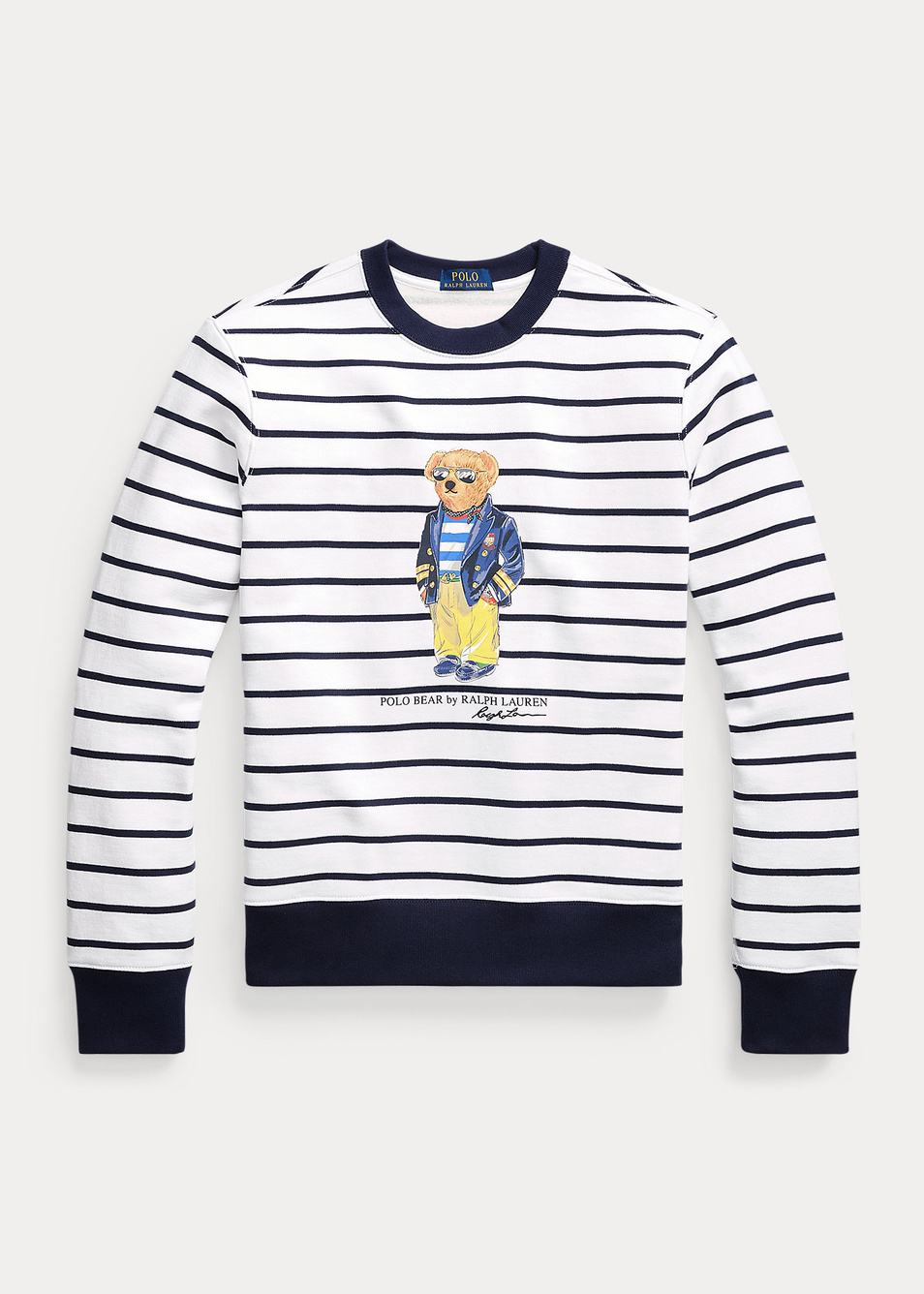 Свитшот в полоску|Основной цвет:Мультиколор Мужской Polo Ralph Lauren Свитшот в полоску (цвет ), артикул 710837970001 | Фото 1
