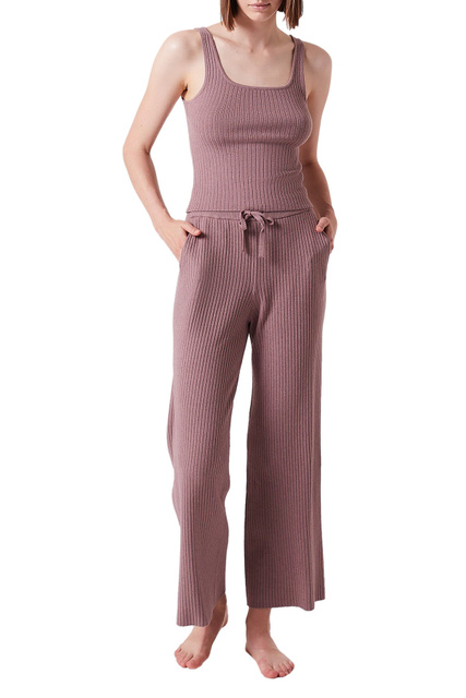 Трикотажные брюки BALINA в рубчик|Основной цвет:Коричневый|Артикул:6535474 | Фото 2