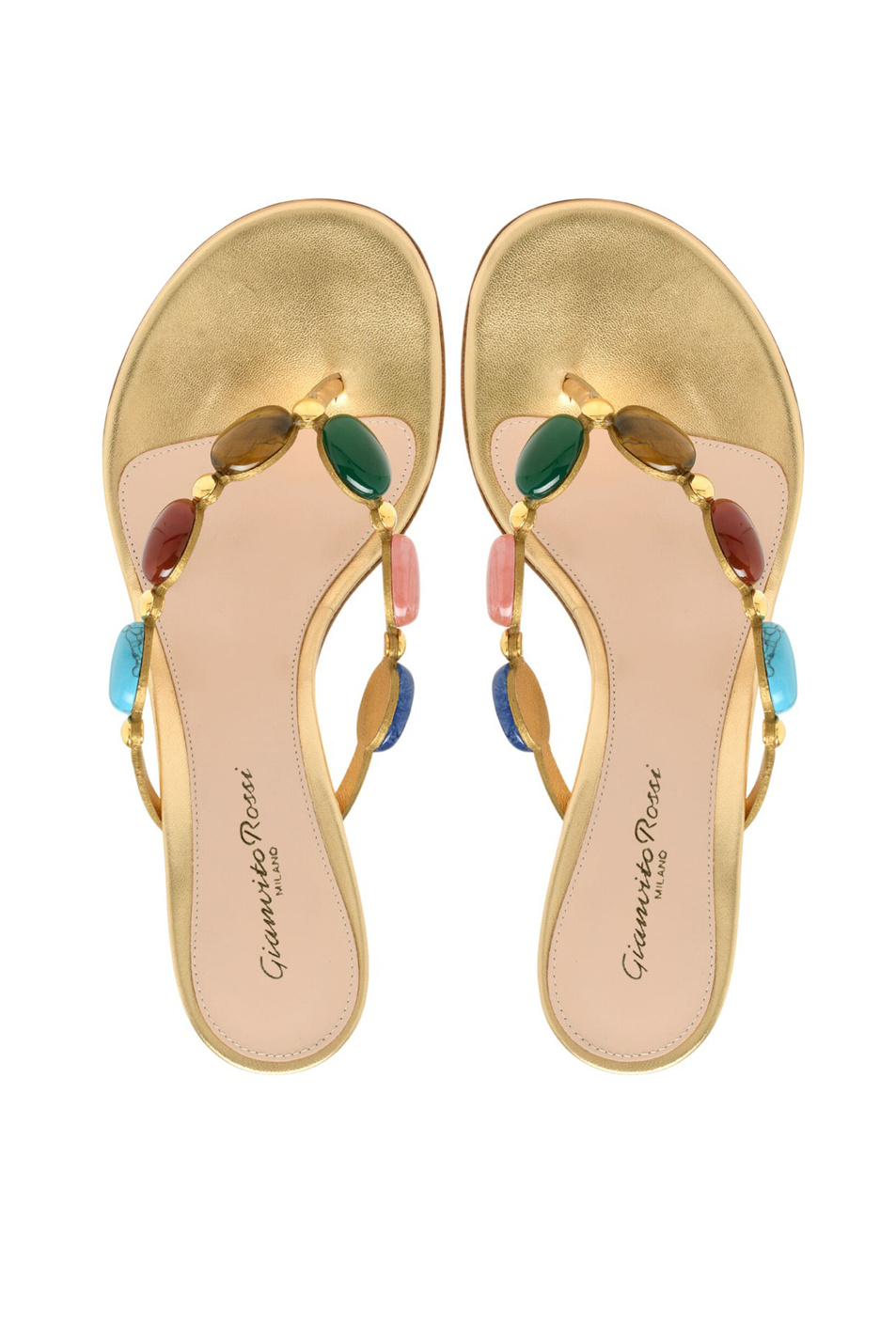 Женский Gianvito Rossi Мюли Shanti из натуральной кожи (цвет ), артикул G15230.70RIC.BNSMEKM | Фото 3