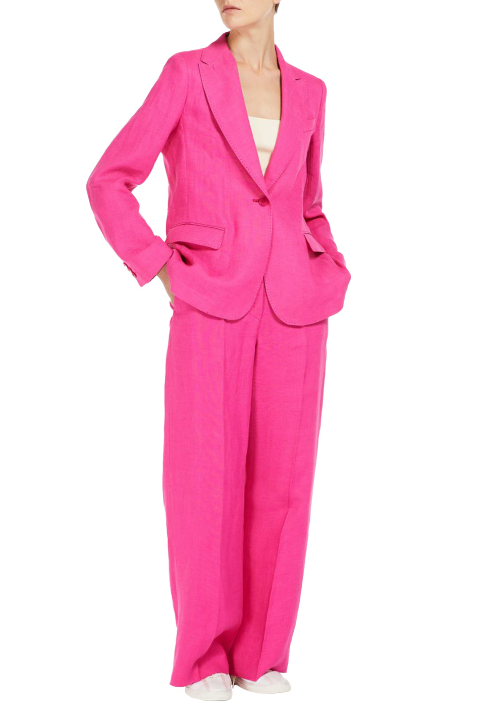 Женский Weekend Max Mara Брюки MALIZIA из чистого льна (цвет ), артикул 2415131022 | Фото 2