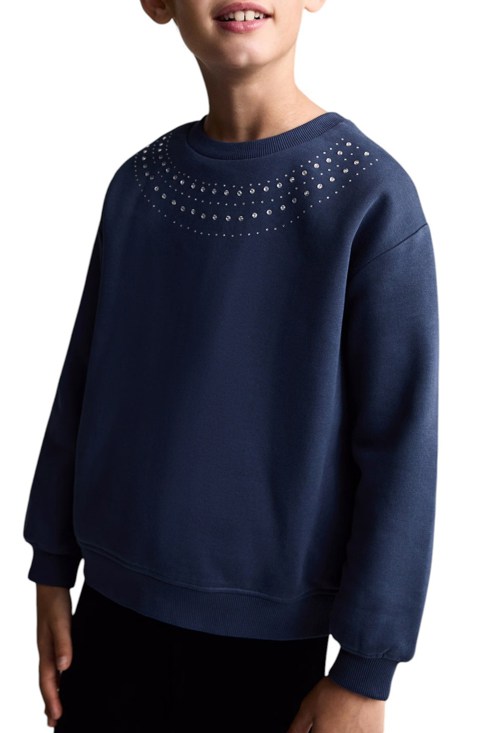 Девочкам Mango Kids Свитшот COLLAR с отделкой бисером (цвет ), артикул 87010645 | Фото 4