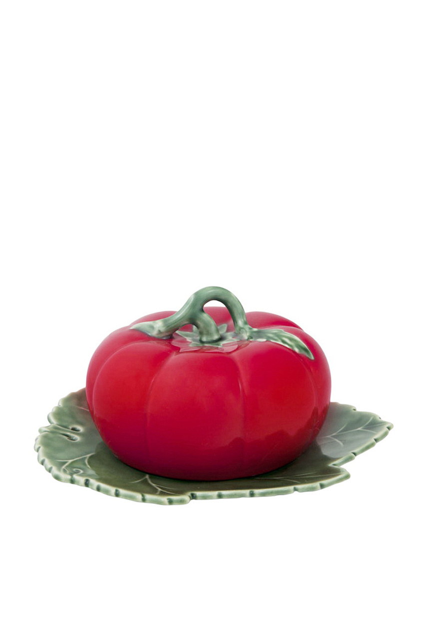 Блюдце для масла с крышкой Tomato 20 х18 см|Основной цвет:Красный|Артикул:65007111 | Фото 1