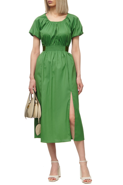 Платье DIORITE из эластичного поплина|Основной цвет:Зеленый|Артикул:72211822 | Фото 1