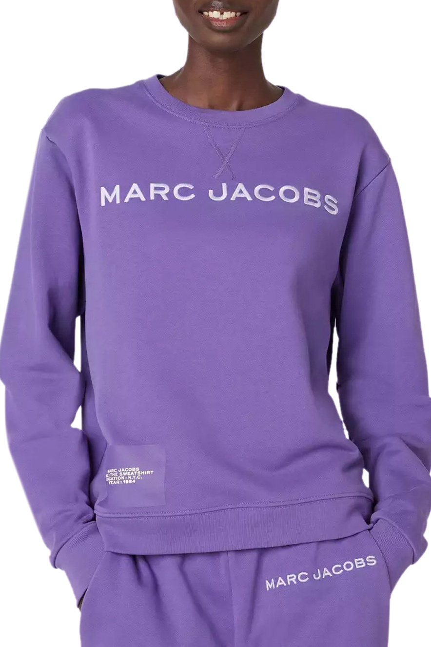 Marc Jacobs Свитшот из натурального хлопка с логотипом на груди (цвет ), артикул C604C05PF21 | Фото 3