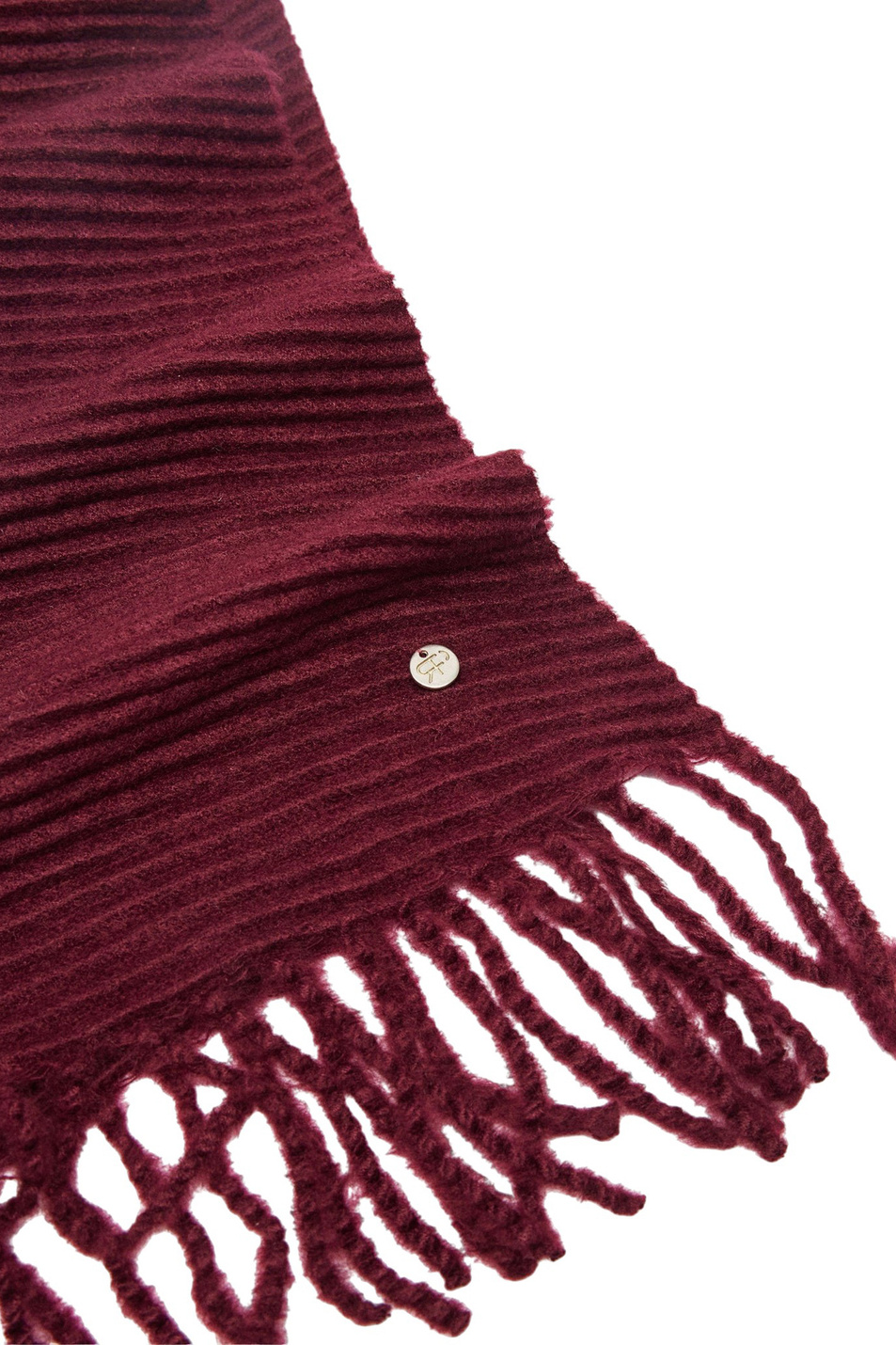 Шарф с бахромой|Основной цвет:Бордовый Женский Parfois Шарф с бахромой (цвет ), артикул 240326 | Фото 2