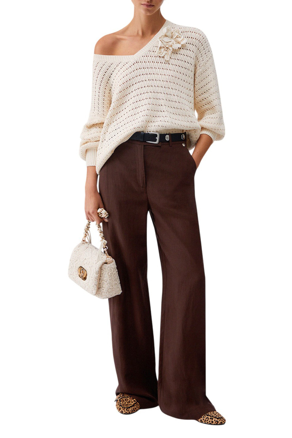 Женский Liu Jo Брюки из смесового льна (цвет ), артикул WA6480T4818 | Фото 2