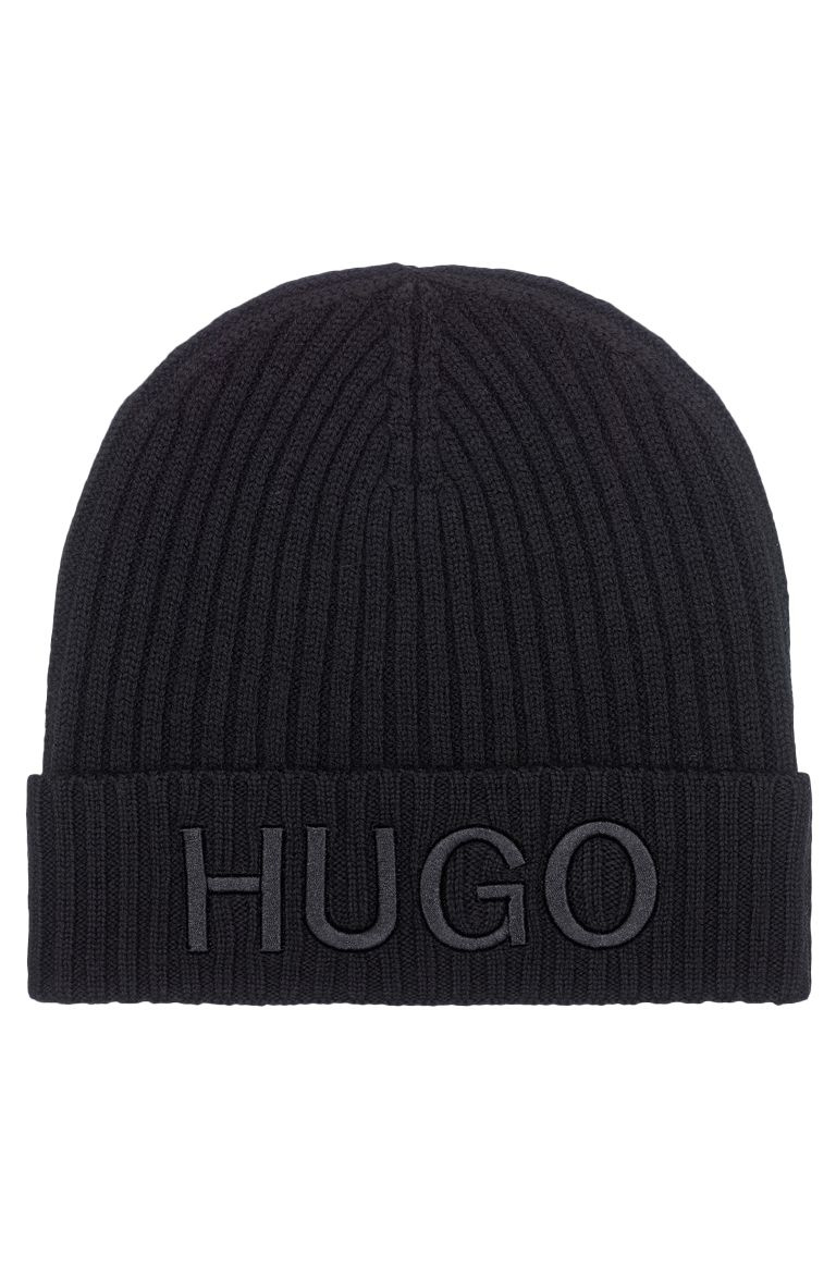 HUGO Шапка из натуральной шерсти с вышивкой логотипа (цвет ), артикул 50438407 | Фото 1