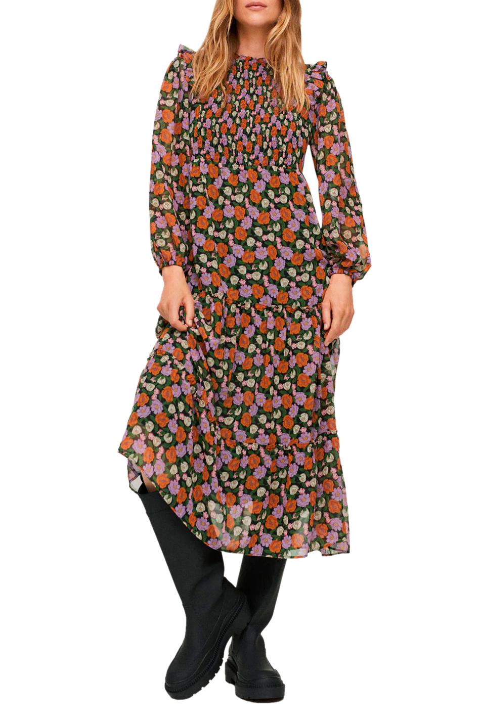 Женский Mango Платье MARGOT с принтом и рукавами-фонариками (цвет ), артикул 17043787 | Фото 2
