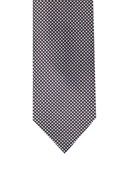 Галстук из чистого шелка|Основной цвет:Серый|Артикул:CH-21036 | Фото 2