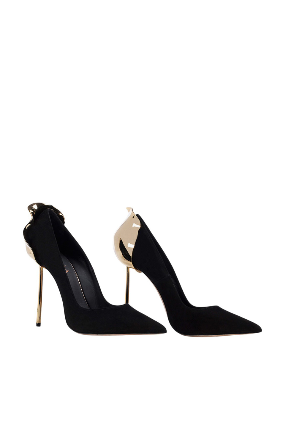 Туфли Petalo из натуральной замши|Основной цвет:Черный Женский Le Silla Туфли Petalo из натуральной замши (цвет ), артикул 3110M100G3PPVEL212 | Фото 2