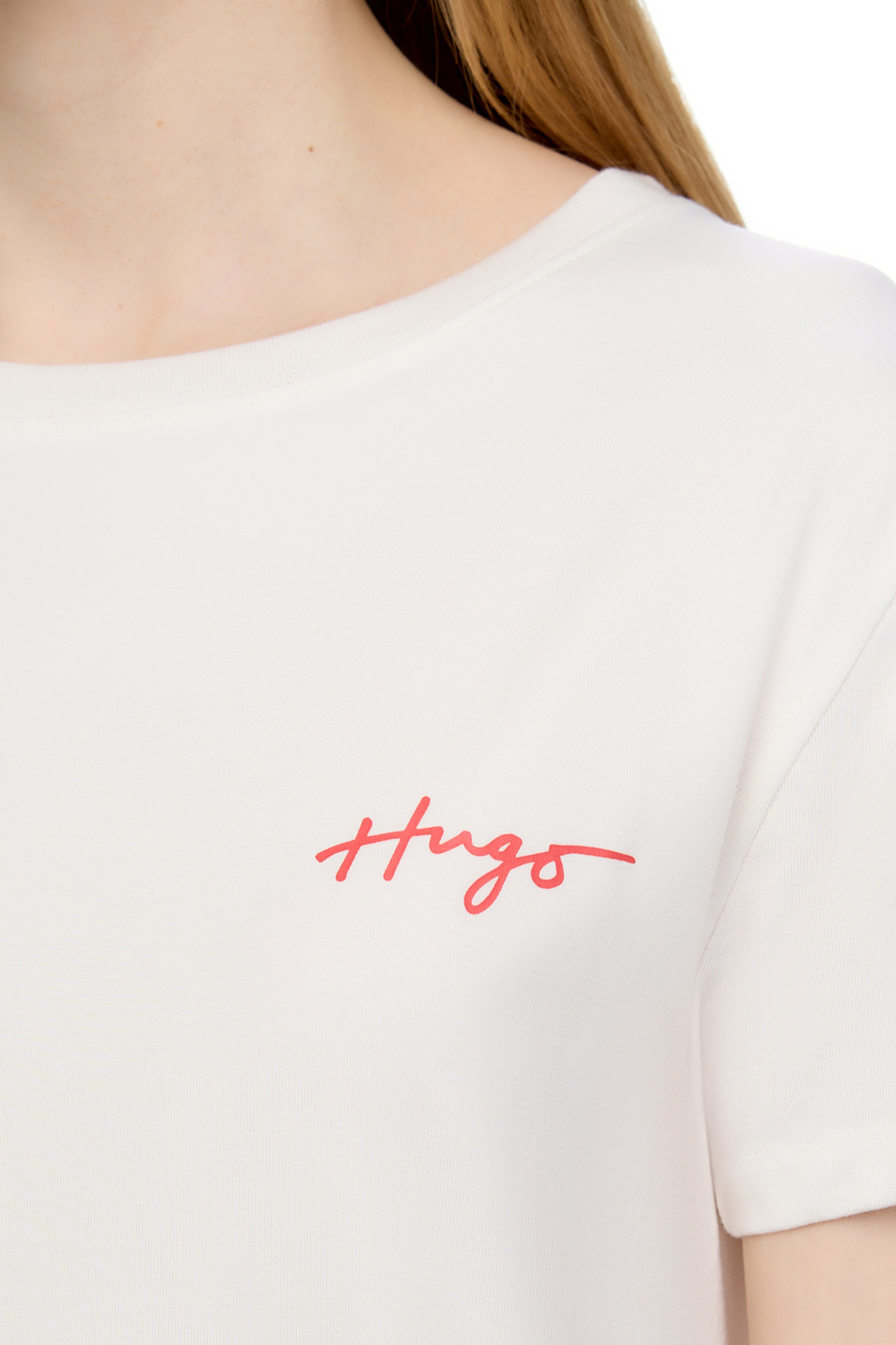 Женский HUGO Футболка NIKKA с логотипом (цвет ), артикул 50534300 | Фото 6