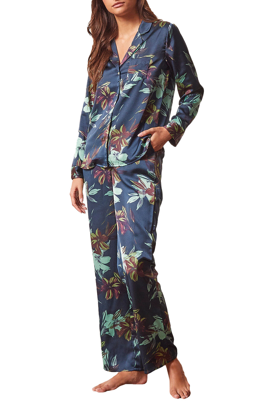 Женский Etam Пижамная рубашка DRYANA с принтом (цвет ), артикул 6530227 | Фото 2