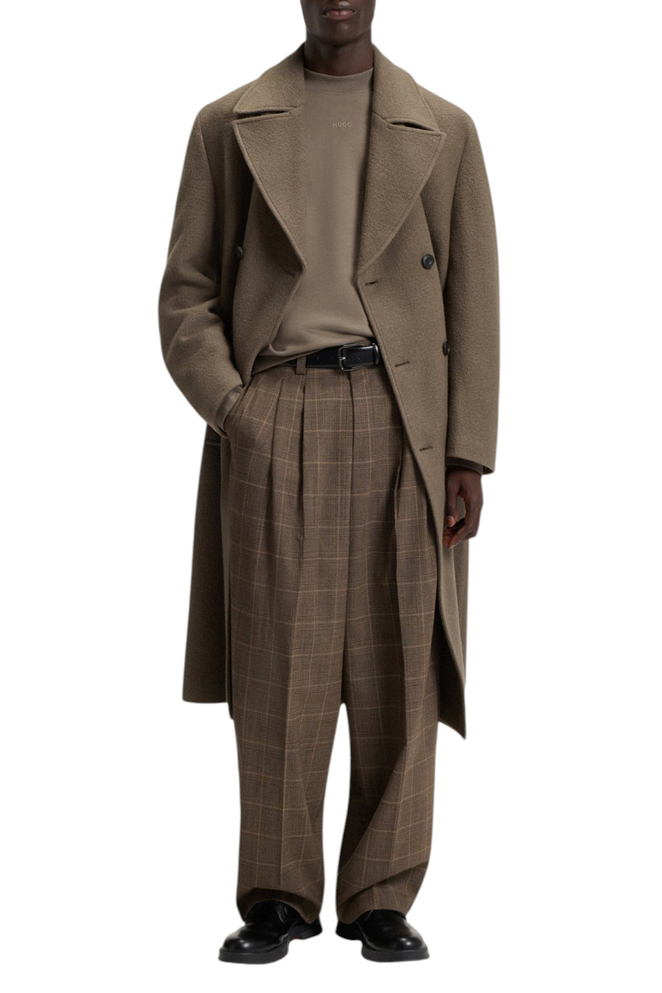 Мужской HUGO Пальто Macario из шерсти со съемным воротником (цвет ), артикул 50546526 | Фото 2