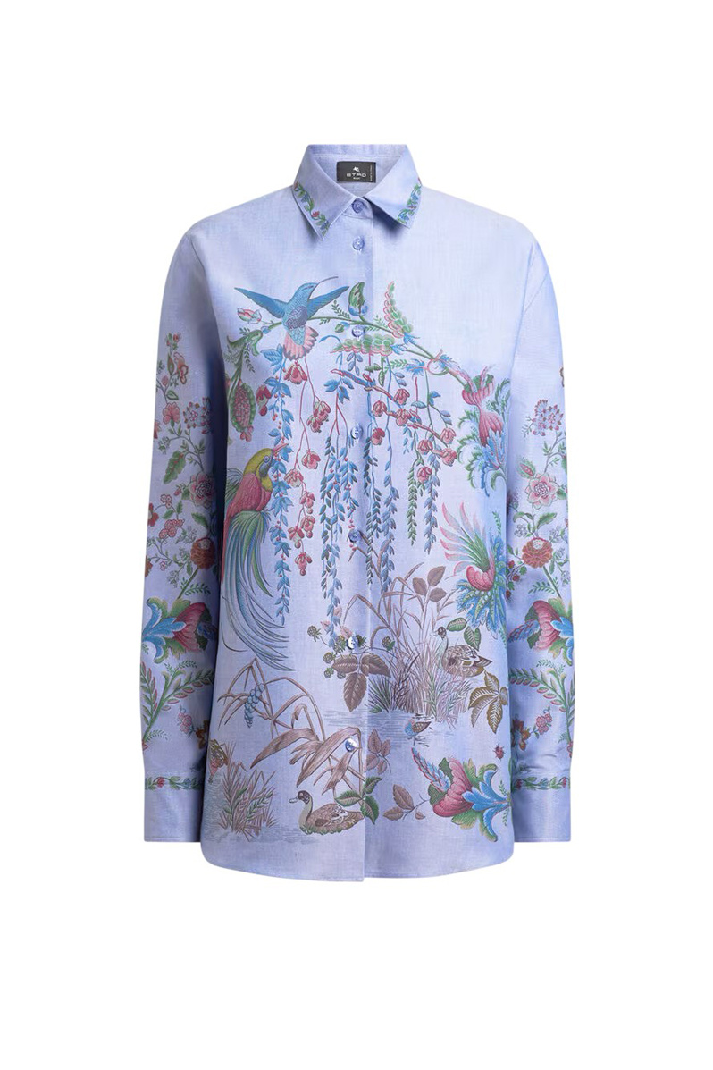 Женский Etro Блузка из хлопка с принтом (цвет ), артикул WRIA001399SP5J2X0802 | Фото 1