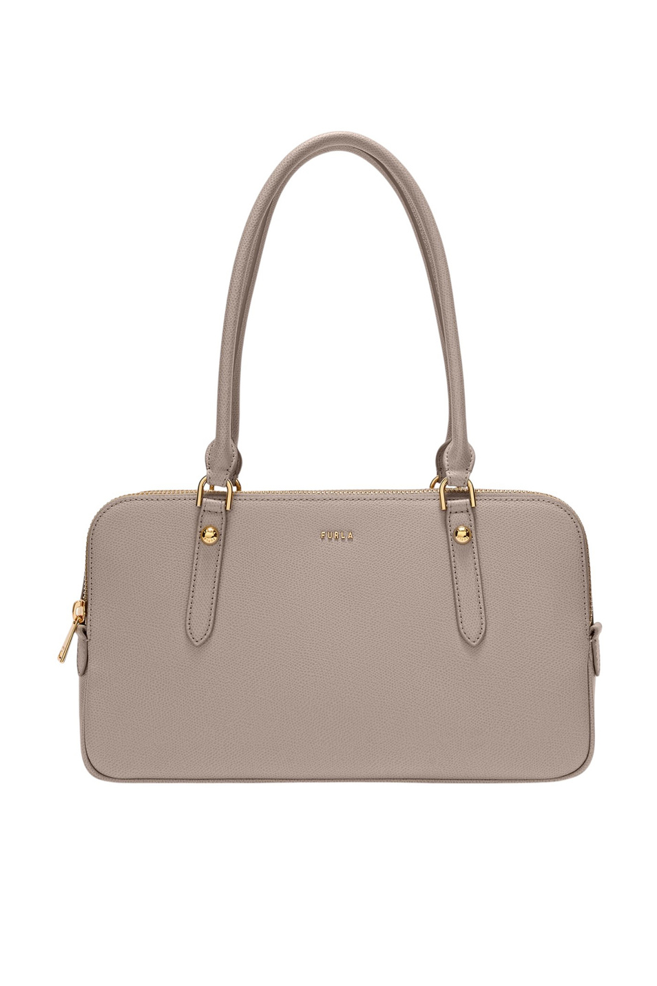 Сумка-бостон GIULIA M из натуральной кожи|Основной цвет:Серый Женский Furla Сумка-бостон GIULIA M из натуральной кожи (цвет ), артикул WB01871-BX0460 | Фото 1
