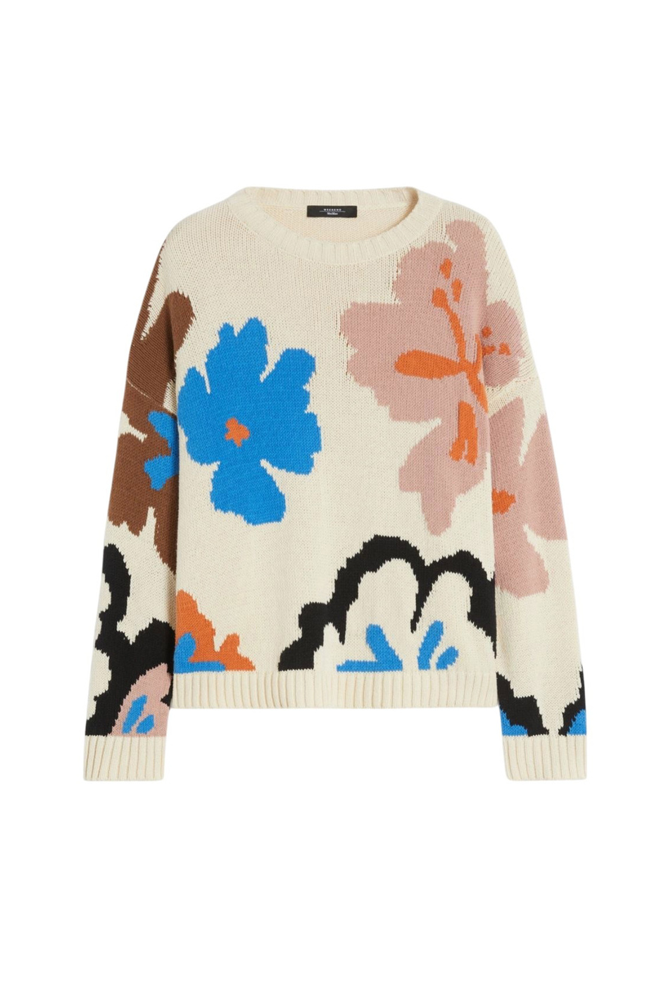 Джемпер CELEBRE с принтом|Основной цвет:Бежевый Женский Weekend Max Mara Джемпер CELEBRE с принтом (цвет ), артикул 2615361171 | Фото 1