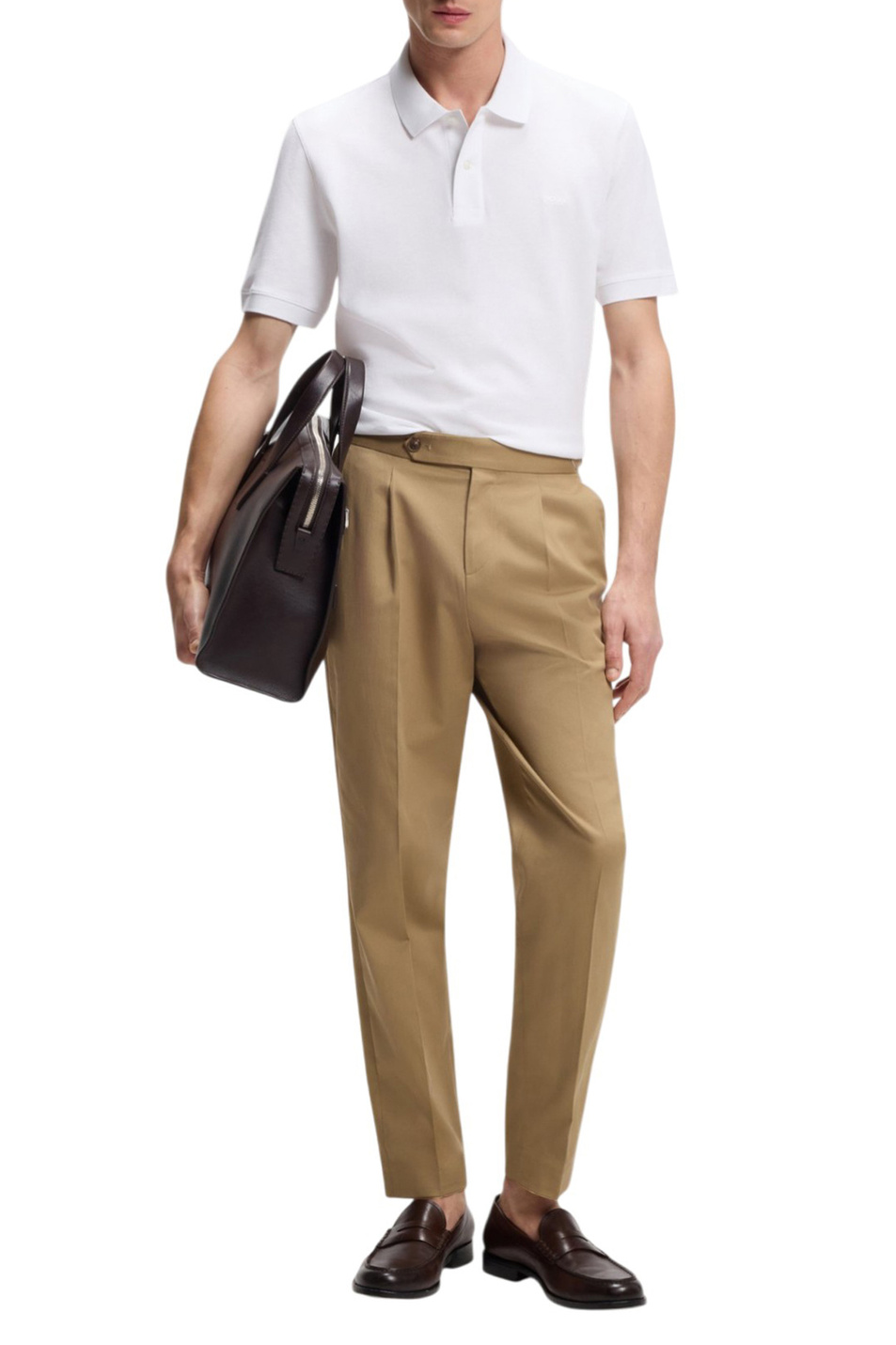 Мужской BOSS Поло Pallas из натурального хлопка (цвет ), артикул 50553564 | Фото 2