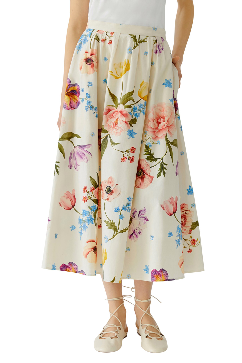 Женский OUI Юбка из хлопка (цвет ), артикул 97098 | Фото 4