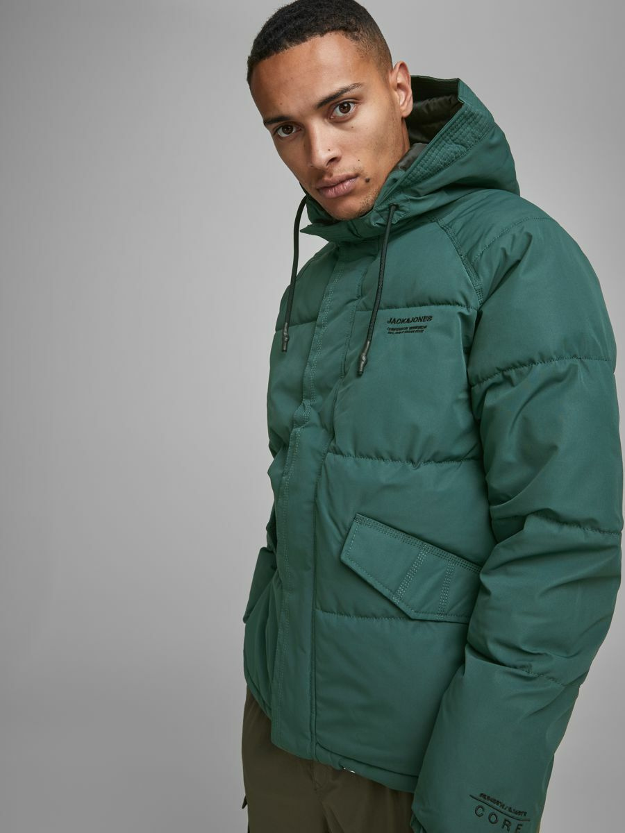 Мужской Jack & Jones Стеганая куртка с капюшоном (цвет ), артикул 12178729 | Фото 4