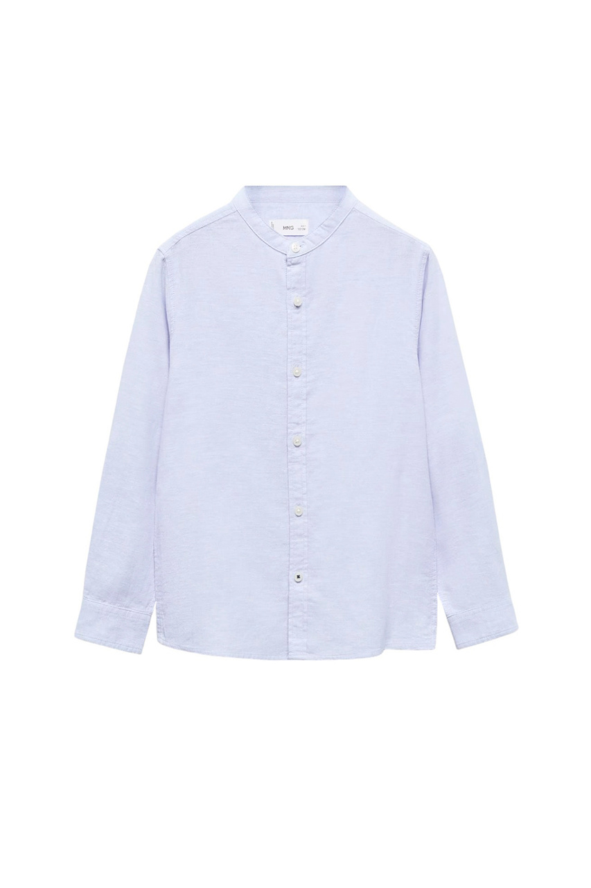 Рубашка ALBERT из льна и хлопка|Основной цвет:Голубой|Артикул:67064784 | Фото 1