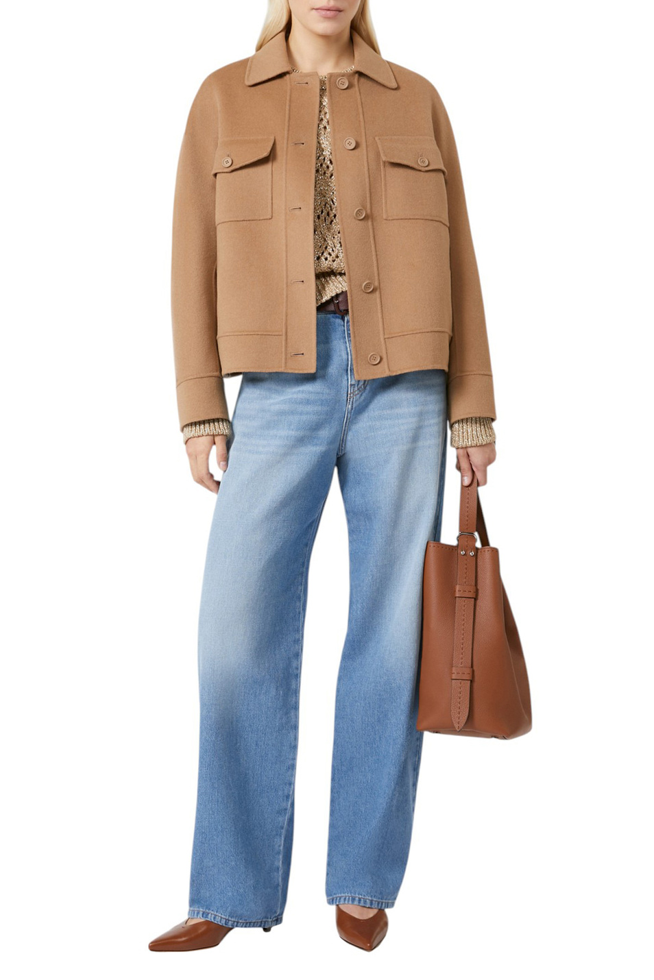 Женский Max Mara Джинсы ZAGARA из хлопка (цвет ), артикул 2526186011 | Фото 2