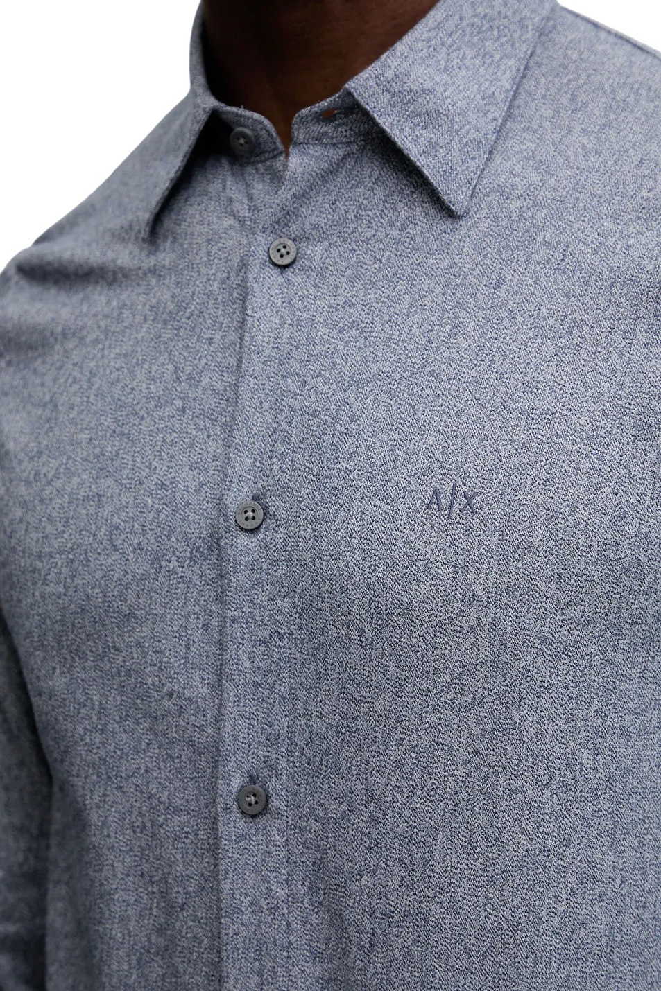 Мужской Armani Exchange Рубашка однотонная с логотипом (цвет ), артикул XM001147-AF16610 | Фото 6