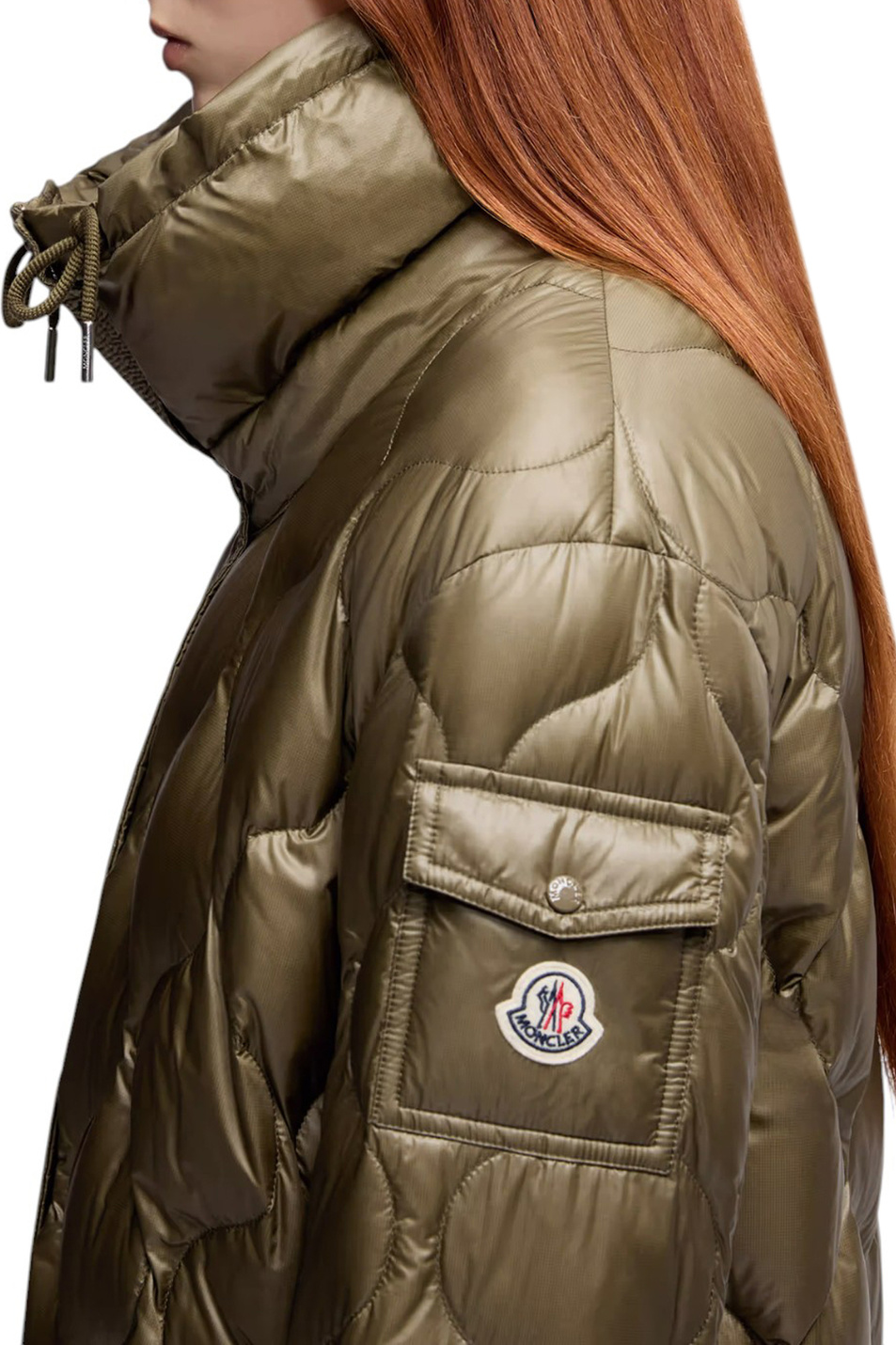 Женский Moncler Полупальто LOMBI с пуховым наполнителем (цвет ), артикул K20931A00026-595B1 | Фото 6