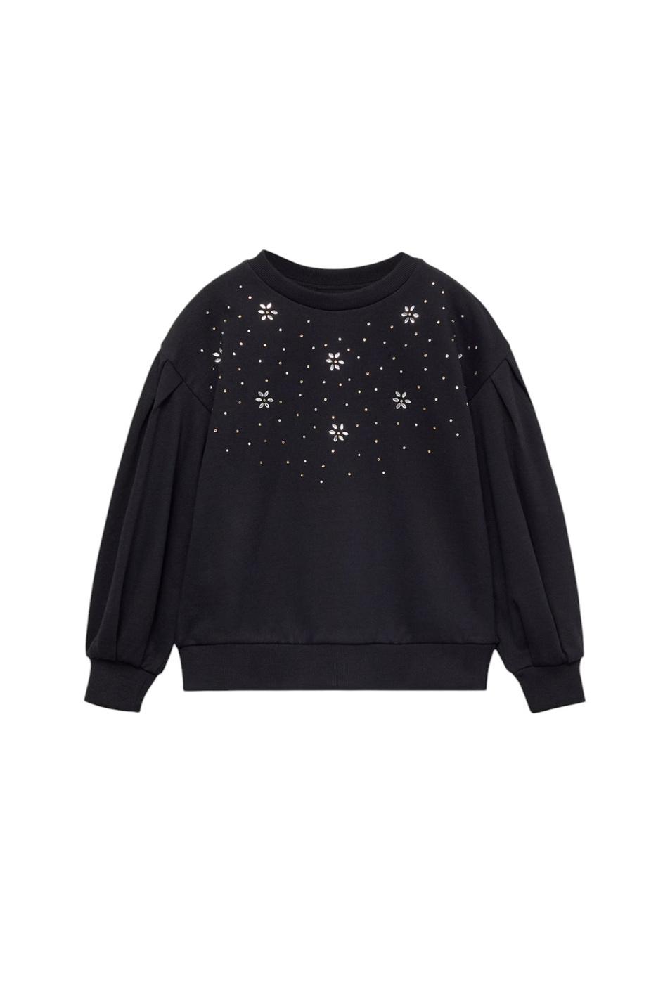 Девочкам Mango Kids Джемпер NOIR с декором (цвет ), артикул 77039233 | Фото 1