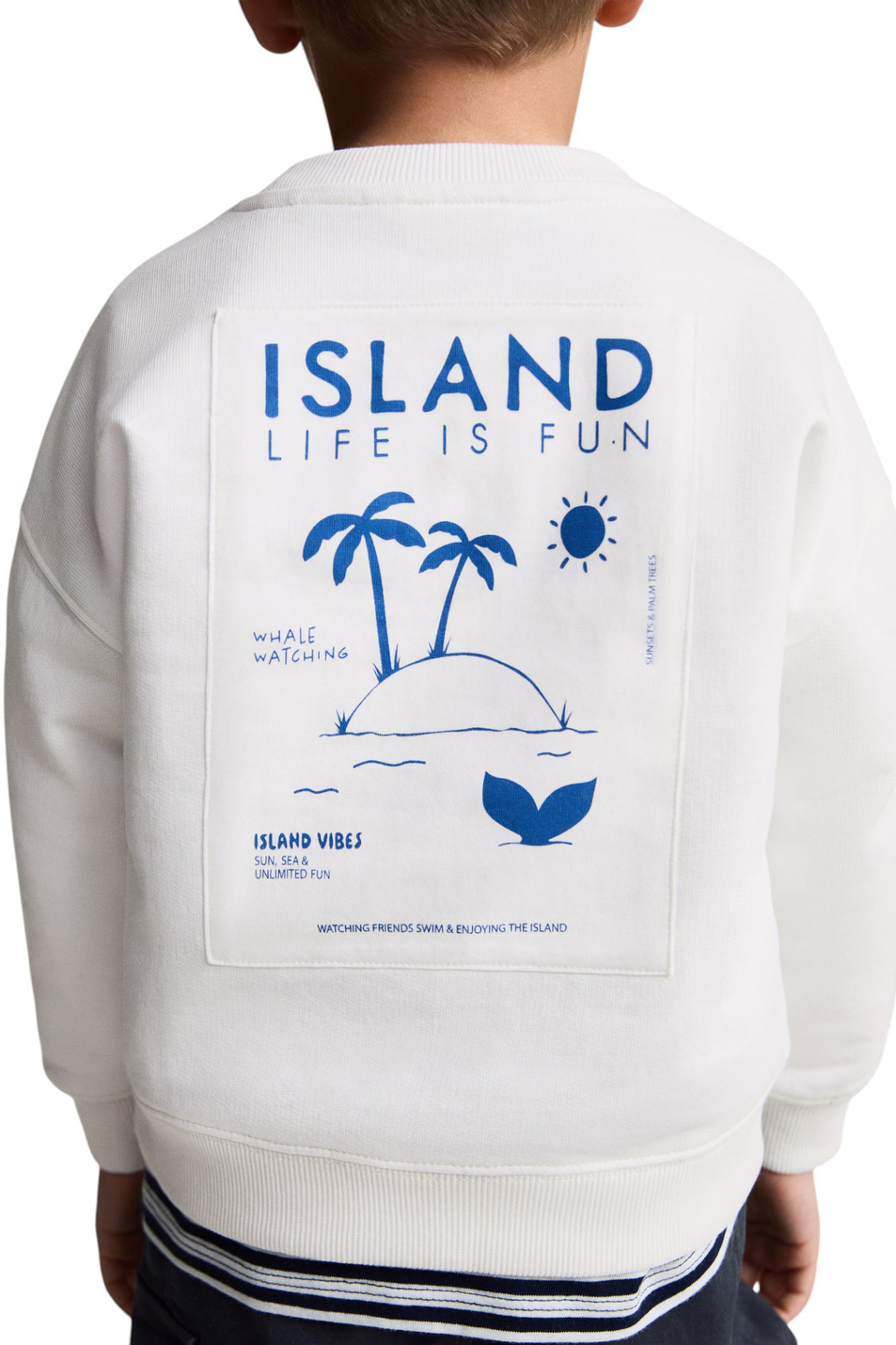 Мальчикам Mango Kids Свитшот ISLAND из хлопка (цвет ), артикул 17091179 | Фото 4