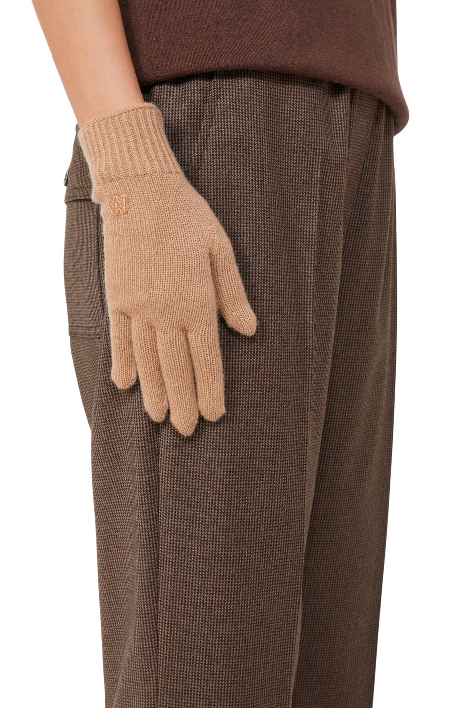 Женский Weekend Max Mara Перчатки LEA из кашемира (цвет ), артикул 2525566015 | Фото 3