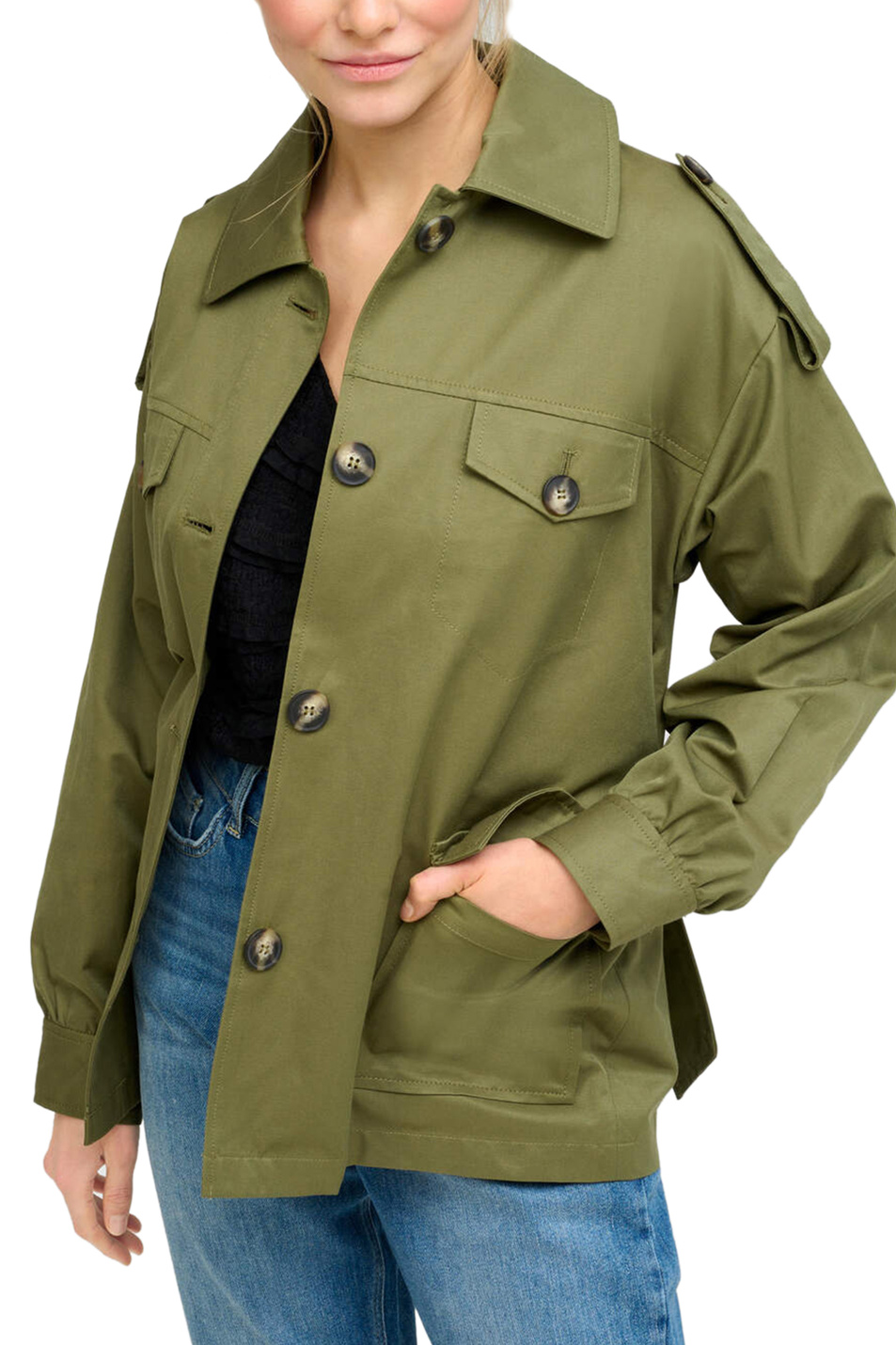Orsay Куртка с карманами и поясом (цвет ), артикул 820033 | Фото 3