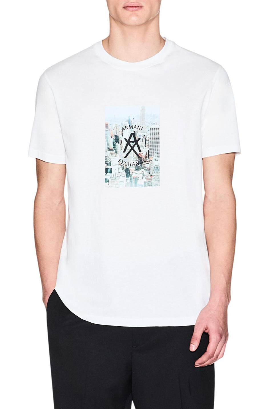 Мужской Armani Exchange Футболка из хлопка с принтом (цвет ), артикул XM002214-AF10356 | Фото 3