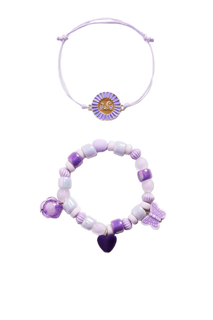 Набор браслетов MARIPO с подвесками|Основной цвет:Лиловый|Артикул:37015830 | Фото 1