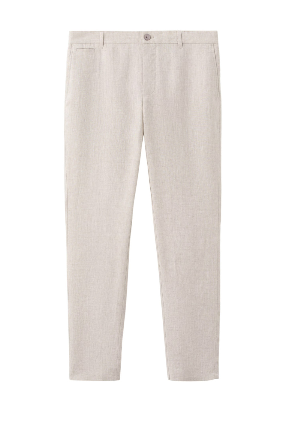 Мужской Mango Man Брюки OYSTER из льна (цвет ), артикул 27026711 | Фото 1