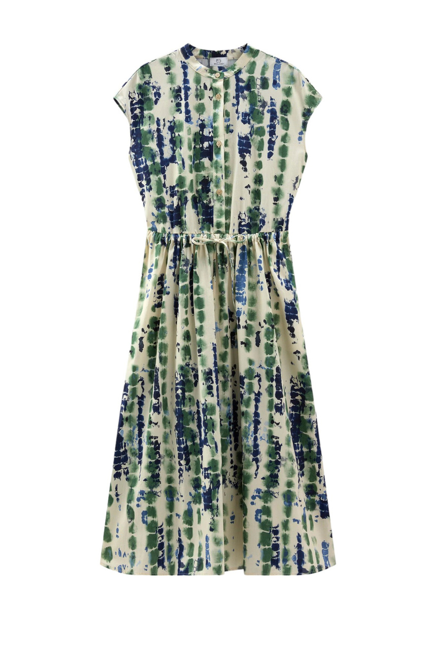 Платье из натурального хлопка с принтом|Основной цвет:Разноцветный|Артикул:CFWWDR0149FRUT3706 | Фото 1