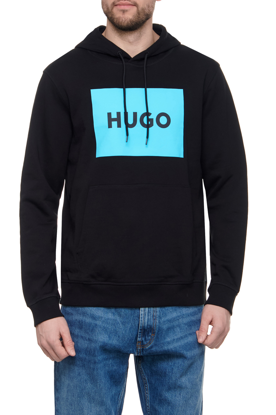 Мужской HUGO Худи с контрастным логотипом (цвет ), артикул 50473168 | Фото 1