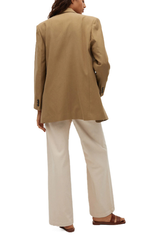 Женский Mango Объемный пиджак CARROT из лиоцелла (цвет ), артикул 87095676 | Фото 4