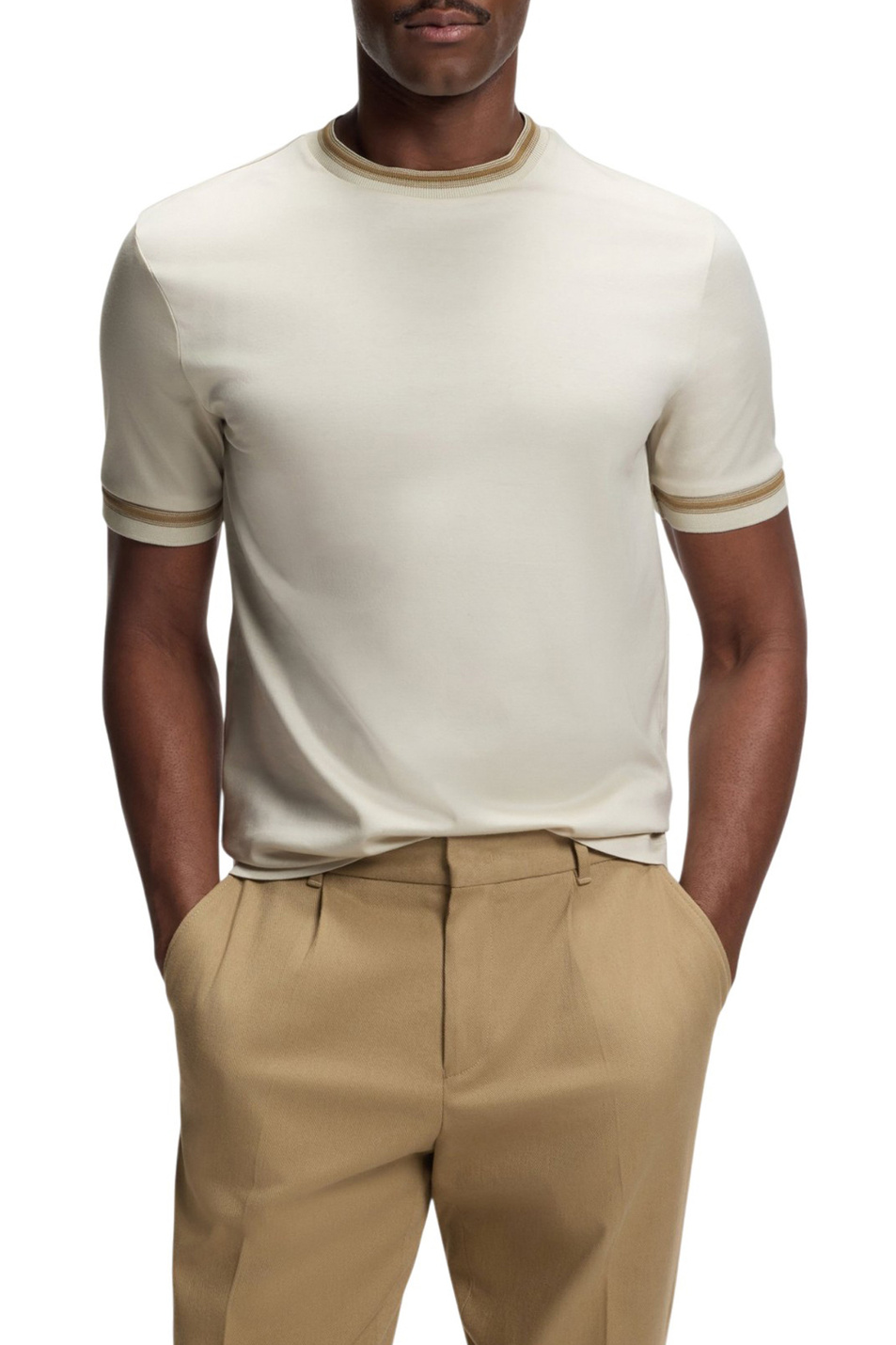 Мужской BOSS Футболка Tessler из хлопка (цвет ), артикул 50554536 | Фото 3